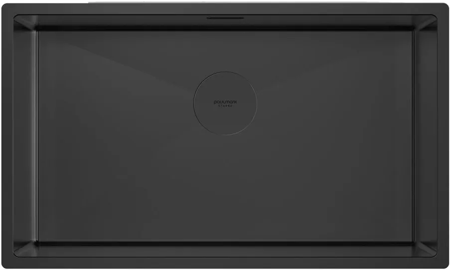 Фото товара: Paulmark NEXT 74 UNI, мойка, нержавеющая сталь, черный матовый