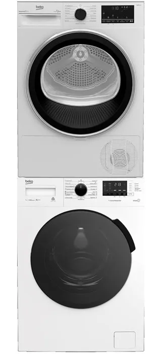 Детальное фото товара: Beko стирка WSPE7612W + сушка B3T47238
