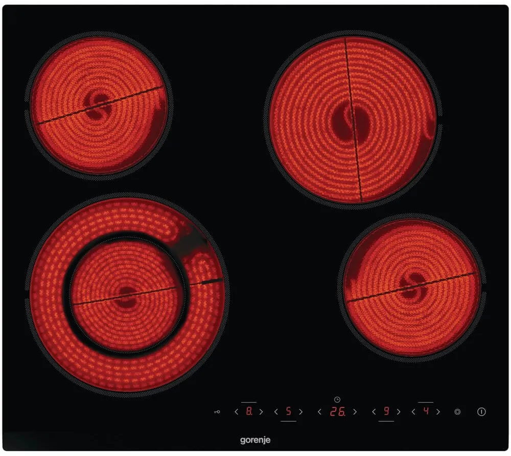 Детальное фото товара: Gorenje ECT642BCSCE стеклокерамическая поверхность