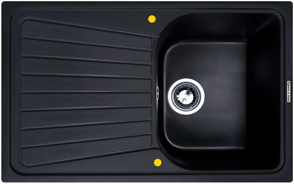 Фото товара: Zigmund & Shtain KLASSISCH 790, мойка, черный базальт  