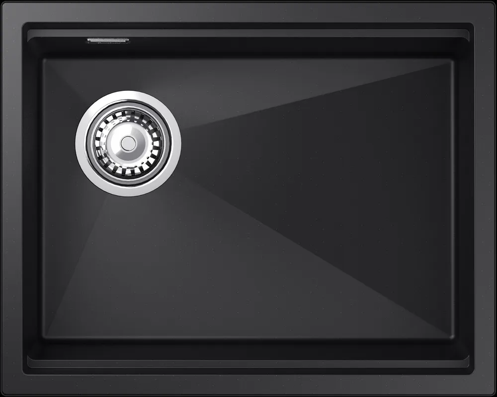 Фото товара: Rivelato LINO LN-554-L nero, мойка, гранит, чёрный