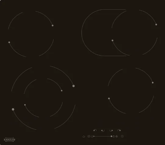 Фото товара: Kanzler KH 026 S стеклокерамическая поверхность