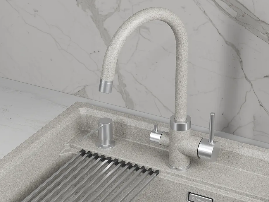 Детальное фото товара: GRANULA 5169 смеситель, нержавеющая сталь, базальт