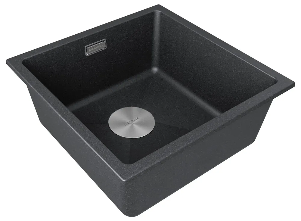 Детальное фото товара: Paulmark LUMI 45UNI, мойка, гранит, черный