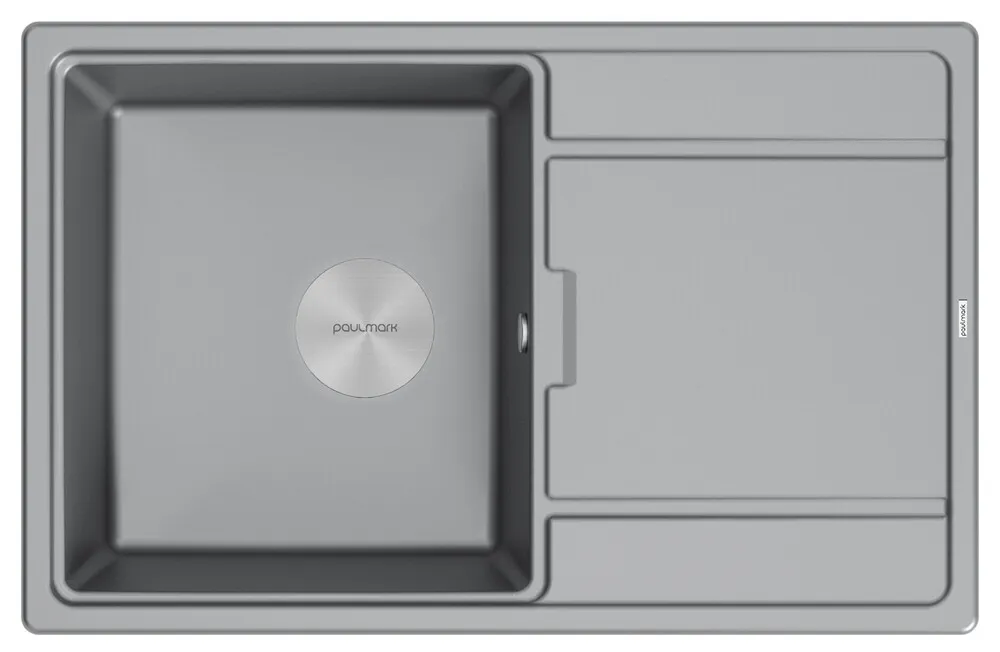 Фото товара: Paulmark FLUGEN 50-780, мойка, гранит, серый металлик