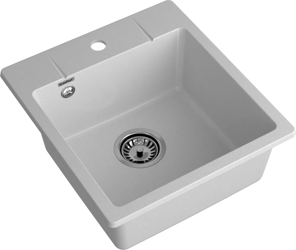Детальное фото товара: GranFest URBAN 245, мойка, гранит, серый