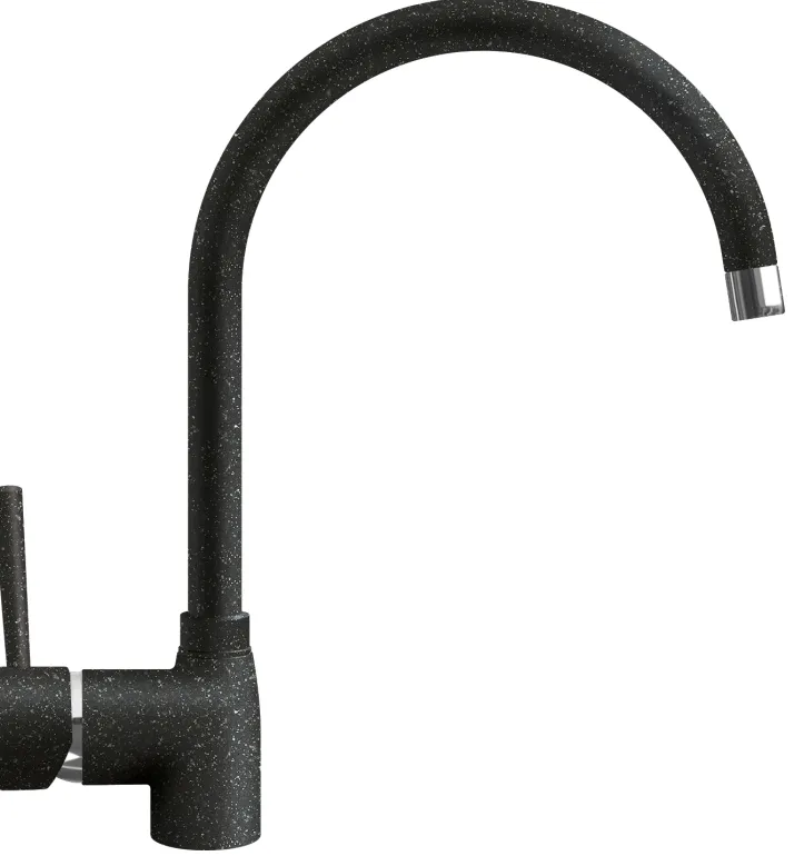 Детальное фото товара: ITALMIX MINIMALE MN 0636 BASALT, смеситель, гранит, черный GR32