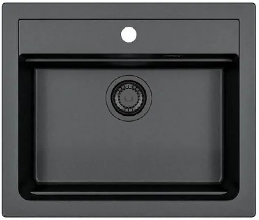 Фото товара: ALVEUS GRANITAL ATROX 30 CARBON - G91, мойка, гранит, черный (в комплекте с сифоном 1148149)