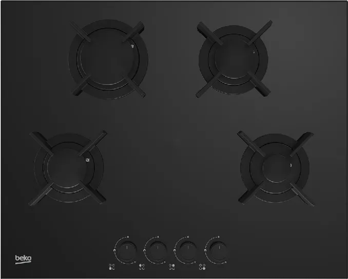 Фото товара: Beko HING 642202 SB газовая поверхность