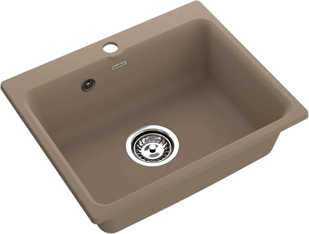 Детальное фото товара: GranFest GF-SMART 520, мойка, мрамор, песочный