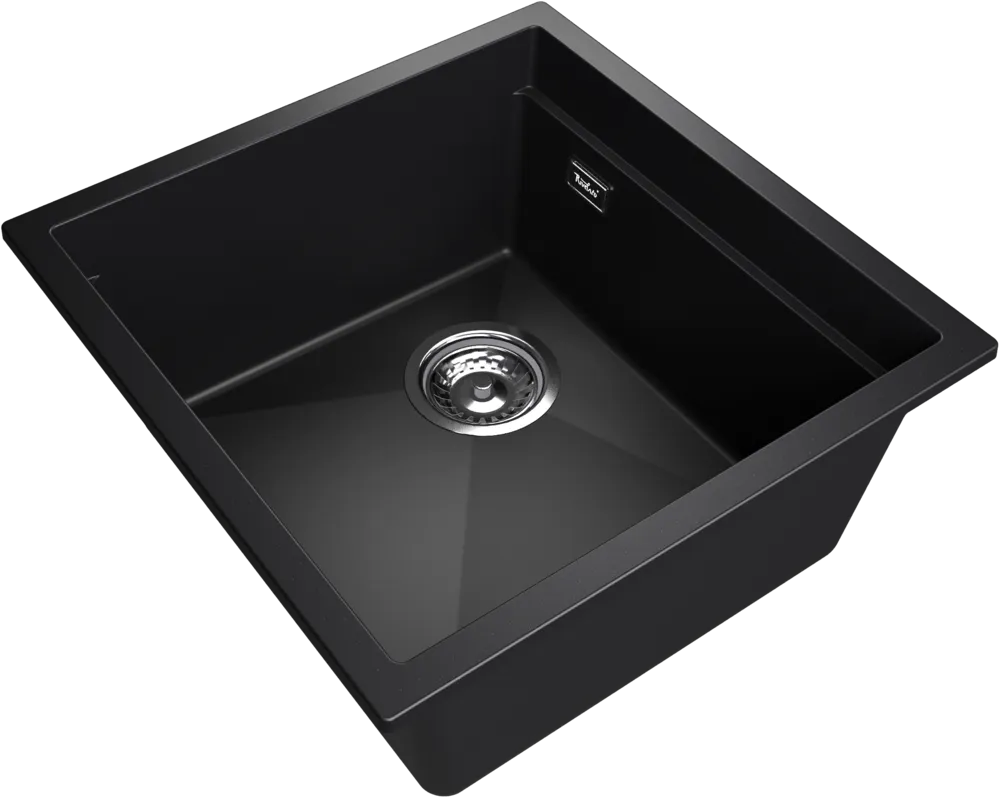 Детальное фото товара: Rivelato LINO LN-454-L nero, мойка, гранит, черный
