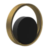 Детальное фото товара: Paulmark ручка для смесителя URBAN, антрацит-брашированное золото