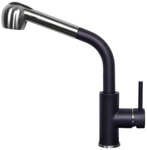 Фото товара: Zigmund & Shtain ZS 1200 L, смеситель, черный базальт