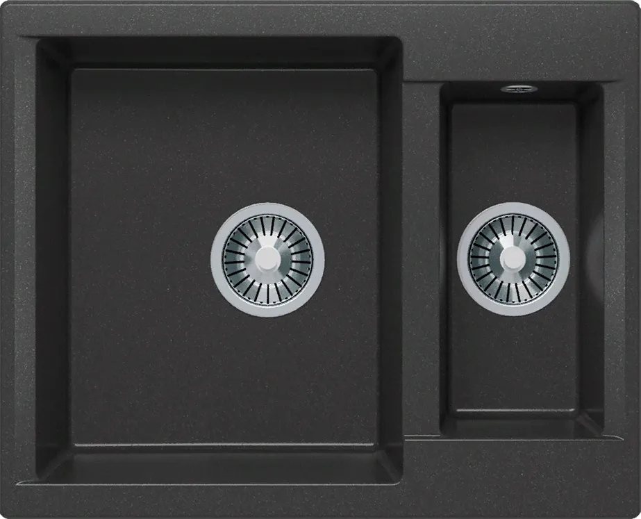 Детальное фото товара: Polygran BRIG-620, мойка, мрамор, черный 16
