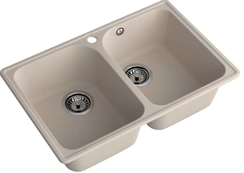 Детальное фото товара: ЭкоМ 7448-2, мойка, гранит, песочный