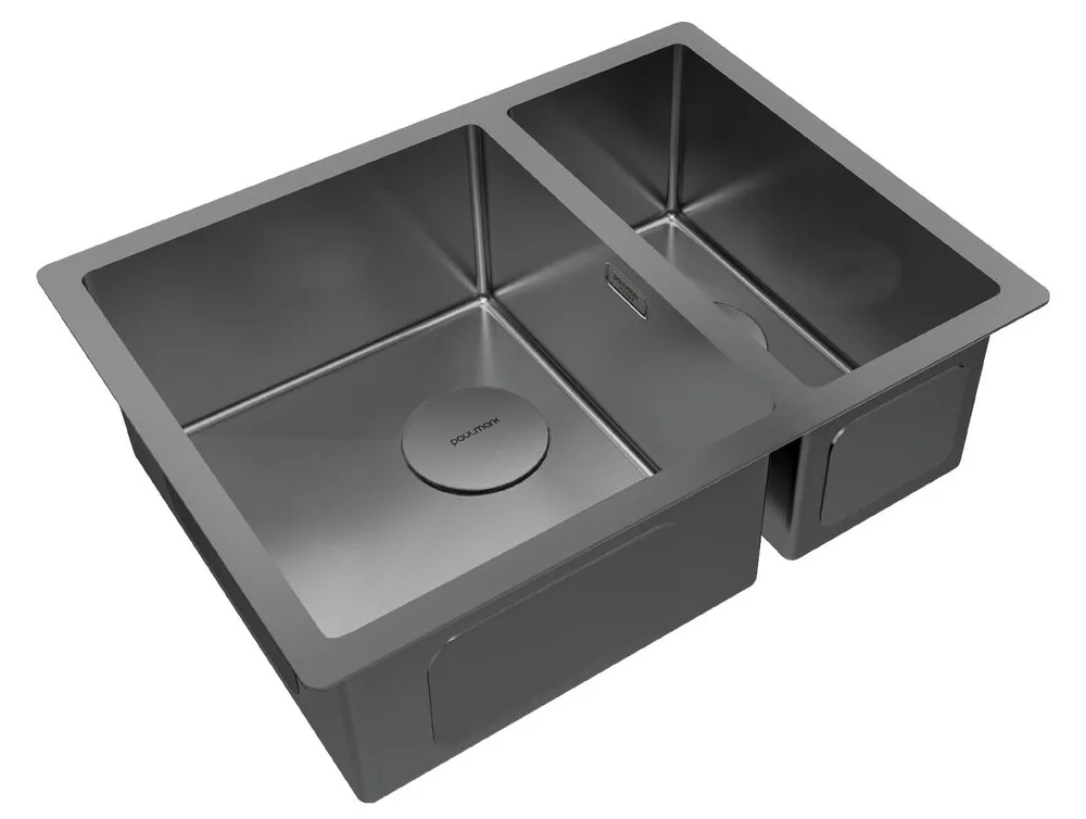 Детальное фото товара: Paulmark NEXT 58/2S UNI, мойка, нержавеющая сталь, вороненая сталь