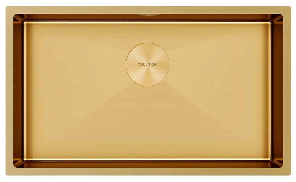 Фото товара: Paulmark NEXT 74 UNI, мойка, нержавеющая сталь, брашированное золото