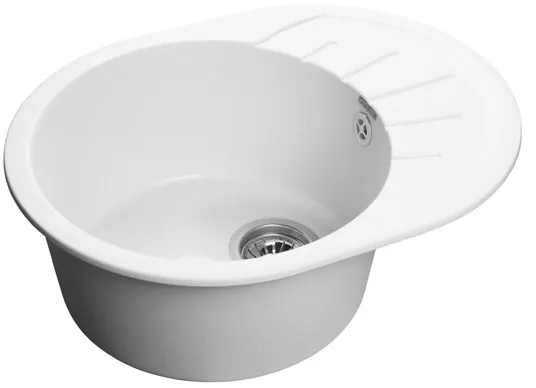 Детальное фото товара: GranFest RONDO GF-R-580 L, мойка, мрамор, иней