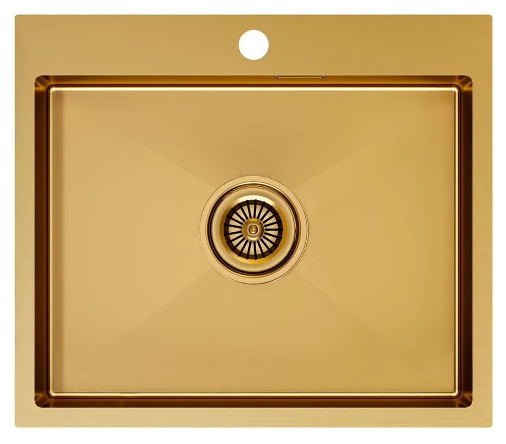 Фото товара: Paulmark KRONER 59, мойка, нержавеющая сталь, брашированное золото