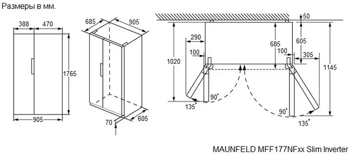 Детальное фото товара: Maunfeld MFF177NFB Slim Inverter