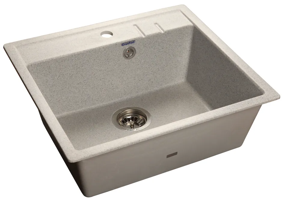 Детальное фото товара: GranFest QUADRO GF-Q-560, мойка, мрамор, серый