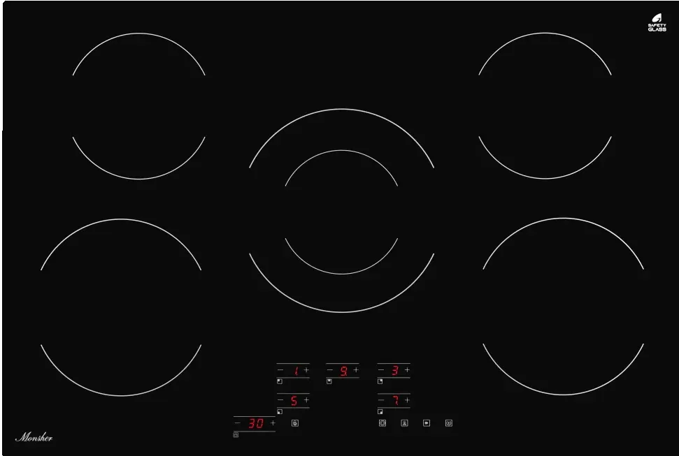 Фото товара: Monsher MHE 7002 стеклокерамическая поверхность