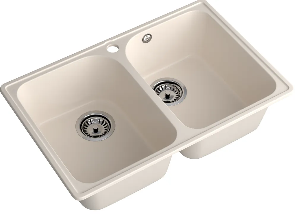 Детальное фото товара: ЭкоМ 7448-2, мойка, гранит, белый