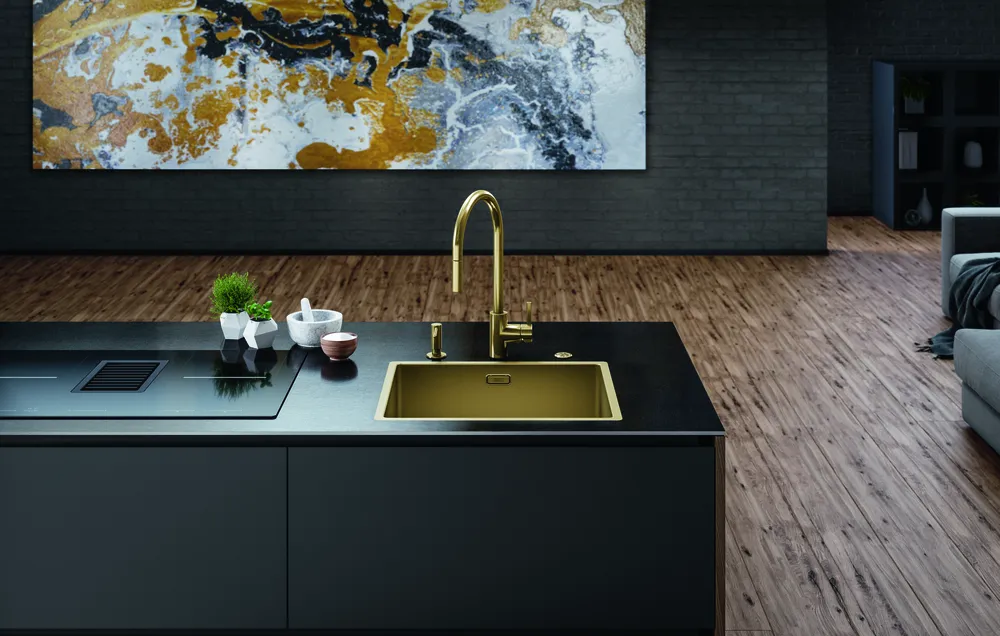 Детальное фото товара: Franke BXM 210/110-50 F-INOX, мойка, нержавеющая сталь, золото