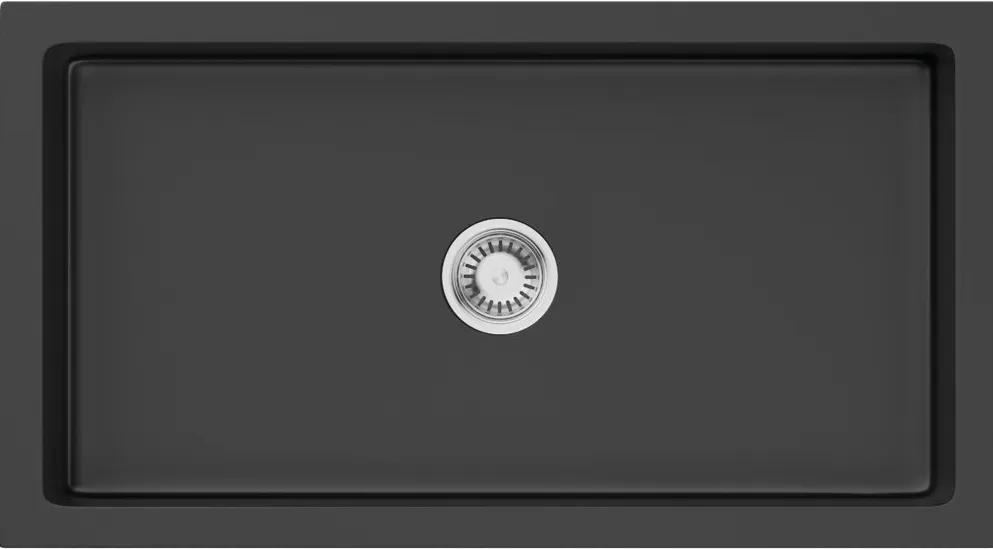 Детальное фото товара: Omoikiri Mikura 83-BL, мойка, керамика, черный