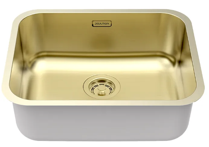 Детальное фото товара: Paulmark VELLO 53 UNI, мойка, нержавеющая сталь, светлое золото
