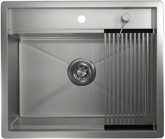 Детальное фото товара: GRANULA 6051 мойка, нержавеющая сталь, сталь матовая