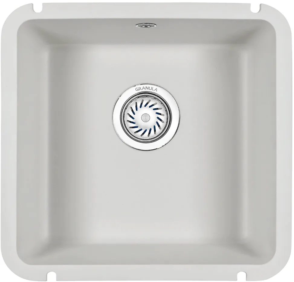 Фото товара: GRANULA 3801 мойка, гранит, арктик (белый)