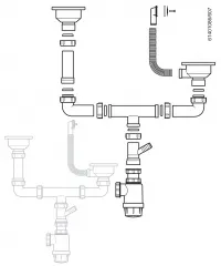 Детальное фото товара: Teka Слив 3 1/2 с переливом