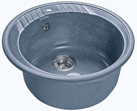 Детальное фото товара: GranFest RONDO GF-R-520, мойка, мрамор, графит