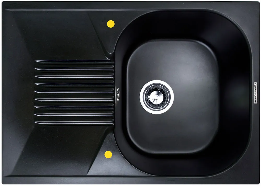 Фото товара: Zigmund & Shtain KLASSISCH 695, мойка, черный базальт  
