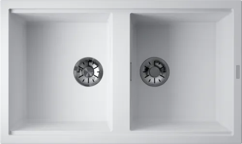 Фото товара: Omoikiri Kitagawa 86-2-WH, мойка, керамика, белый