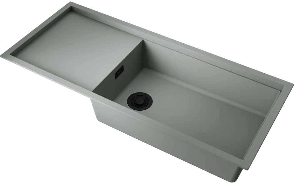 Детальное фото товара: Omoikiri Sintesi 116-WG, мойка, керамика, wind green