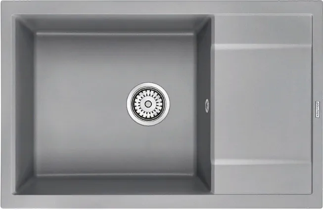 Детальное фото товара: Paulmark FLUGEN 60, мойка, гранит, серый металлик