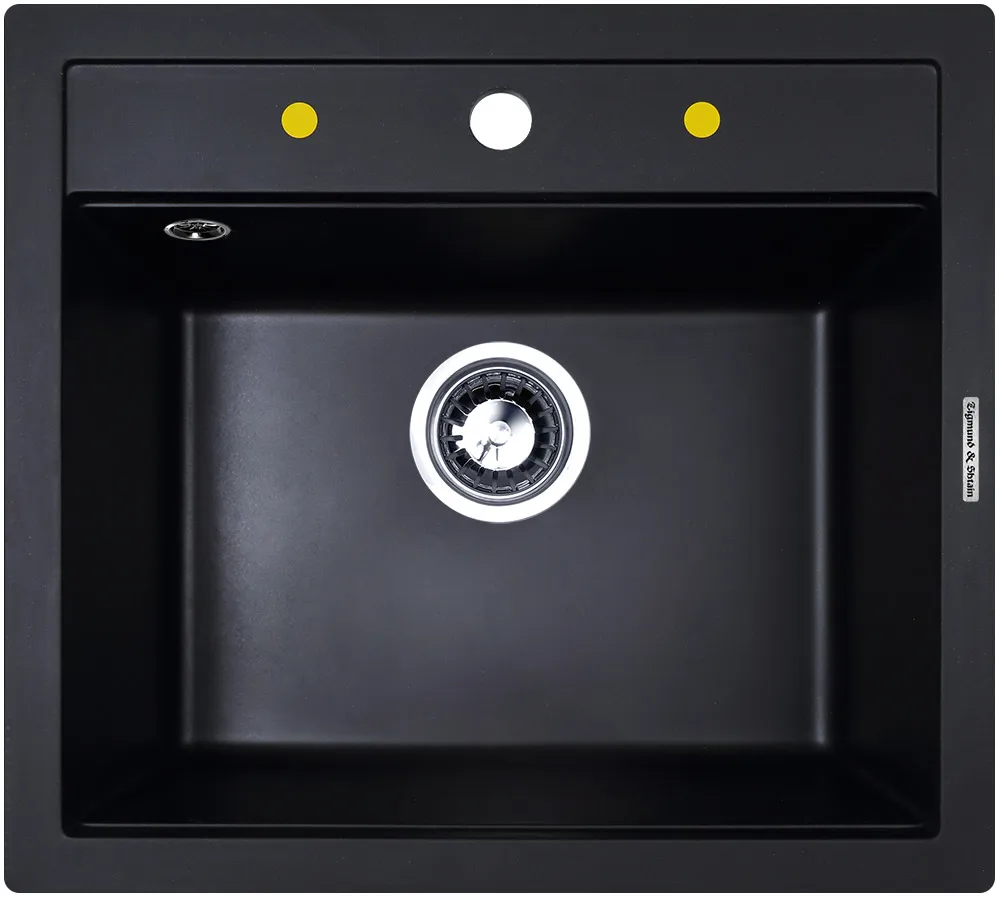 Фото товара: Zigmund & Shtain PLATZ 560, мойка, черный базальт