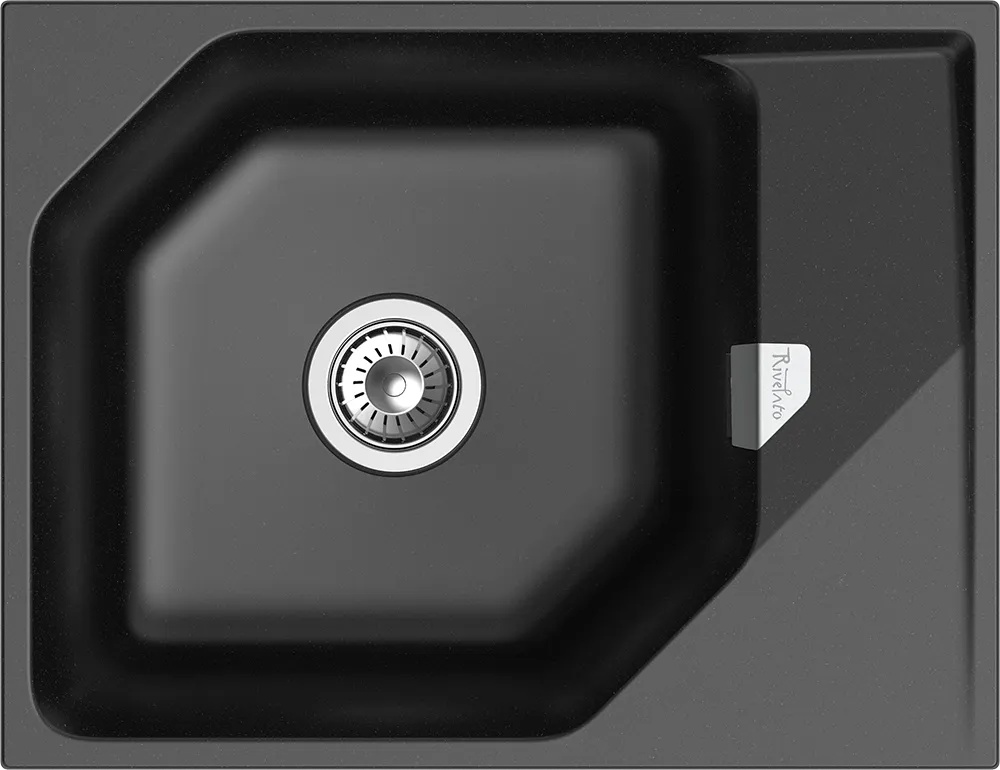 Фото товара: Rivelato LOCUS LS-65 nero, мойка, гранит, черный