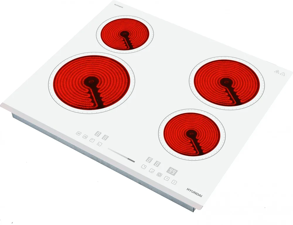 Детальное фото товара: Hyundai HHE 6452 WG стеклокерамическая поверхность