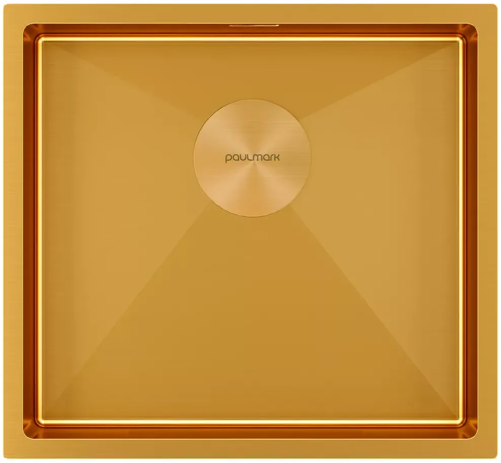 Фото товара: Paulmark NEXT 48 UNI, мойка, нержавеющая сталь, брашированное золото
