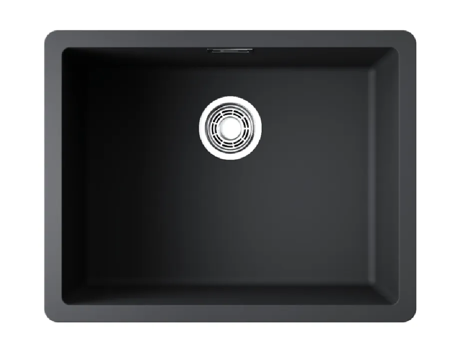 Детальное фото товара: Omoikiri Kata 54-U-BL, мойка, гранит, черный
