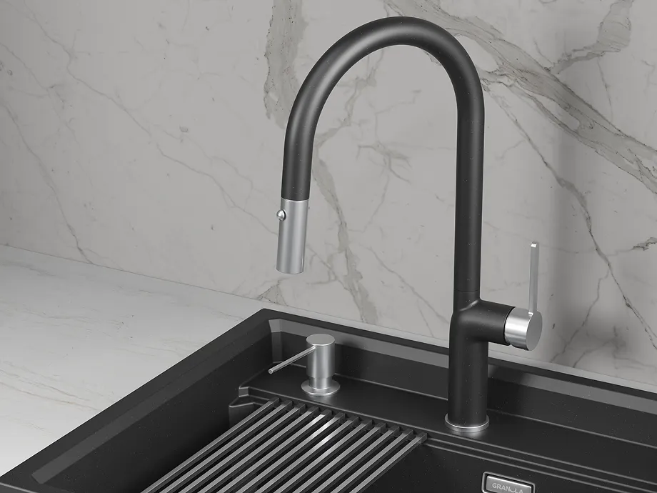 Детальное фото товара: GRANULA 9010 смеситель, гранит, шварц