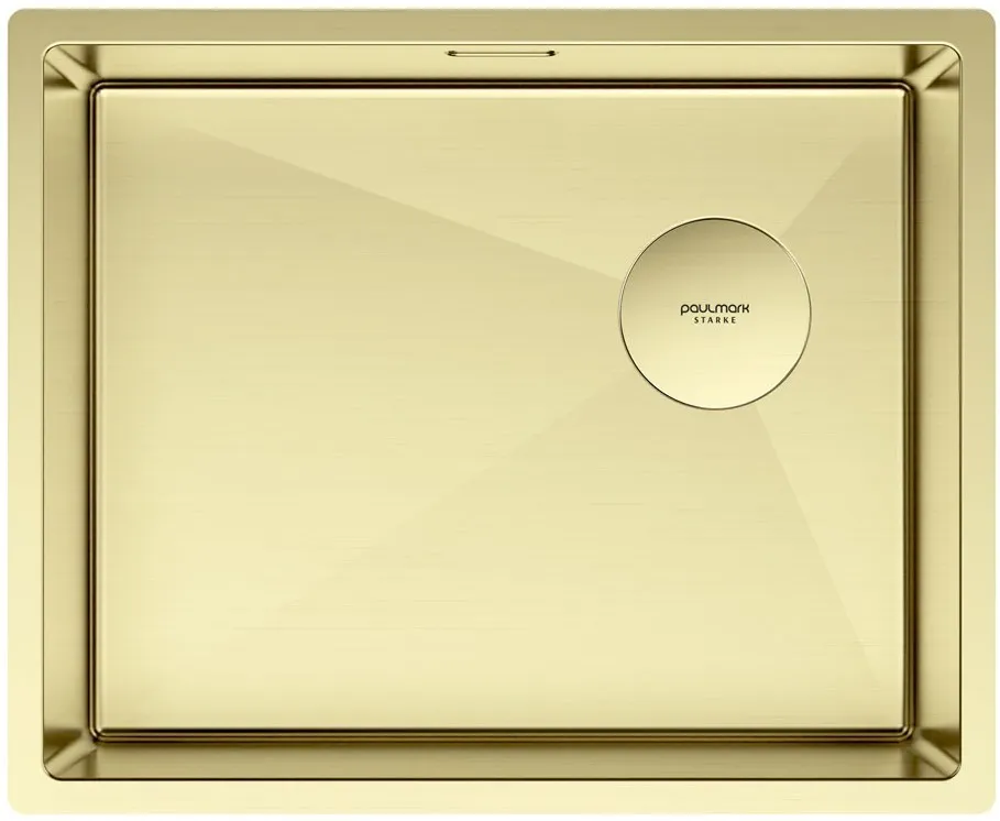 Детальное фото товара: Paulmark NEXT-SKEW 54 UNI, мойка, нержавеющая сталь, светлое золото