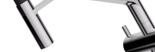 Детальное фото товара: Omoikiri Akeno-C-BL, смеситель, хром/черный