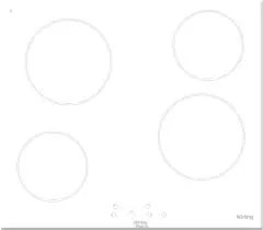 Фото товара: Korting HK 60001 BW стеклокерамическая поверхность