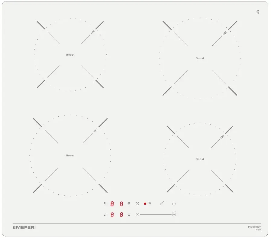 Фото товара: MEFERI MIH604WH POWER индукционная поверхность