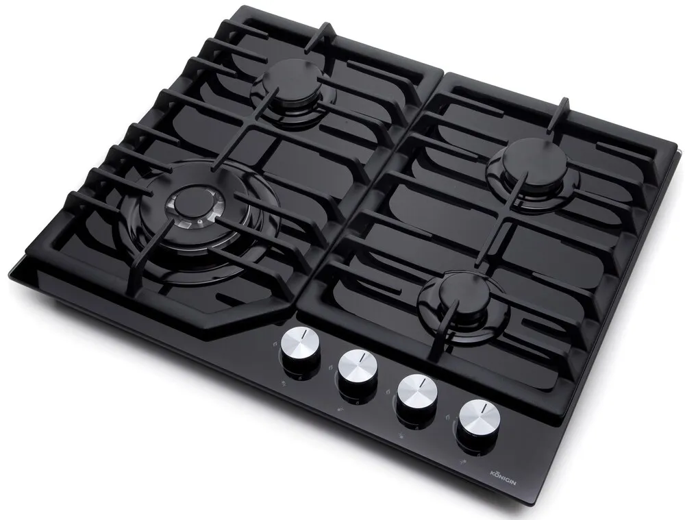 Детальное фото товара: Konigin Blaze 604 BKGW газовая поверхность
