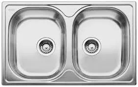 Фото товара: Blanco Tipo 8 Compact, мойка, нержавеющая сталь матовая (206593+214301-1+232612+137262-1)